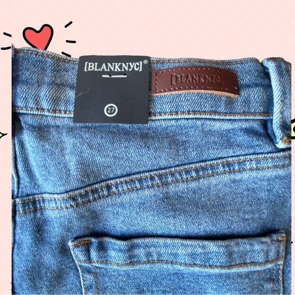 NWT TWO EXACT PAIR WOMENS BLANK NYC HIGH RISE DENIM ROLLED CUFF SHORTS 5 POCKETS - Picture 5 of 7